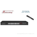 26-port plug and play Gigabit Ethernet PoE Switch